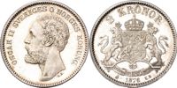 2 kronor 1876. Hopträngt årtal
