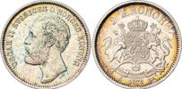 2 kronor 1878. Äldre typ med O i omskriften