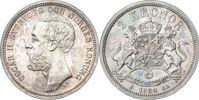 2 kronor 1880. Yngre typ med OCH i omskriften