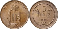 5 öre 1880. Sista 8:an omgraverad från en 7:a