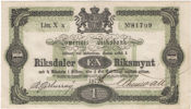 Riksdaler riksmynt 1872. Xx 81709