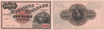 1000 kronor 1939. X,36843f