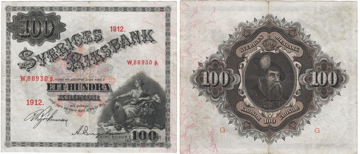 100 kronor 1912. W,88930p