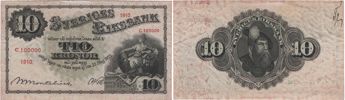 10 kronor 1910. C,100000