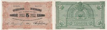 5 kronor 1890. O,48161