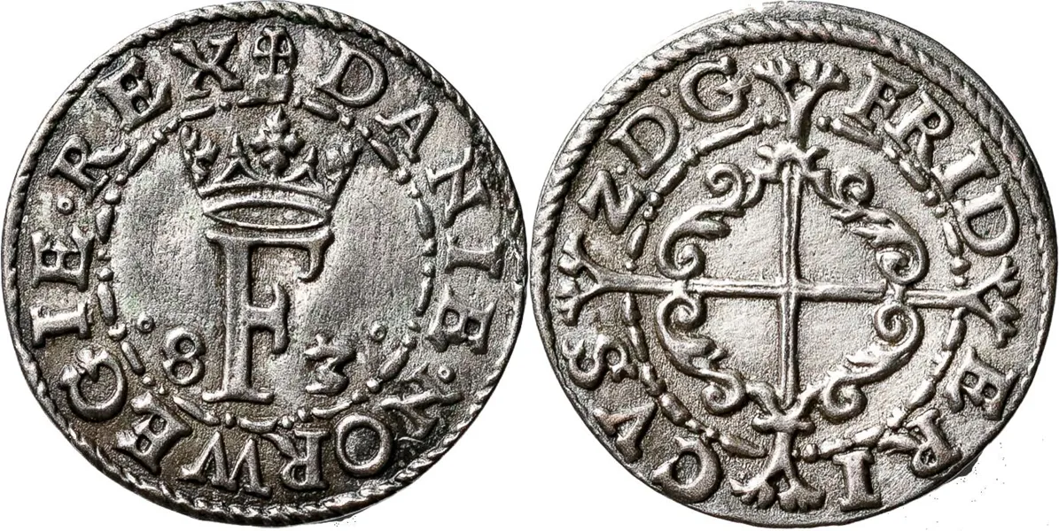 Frederik II (1559–1588). Hvid 1583