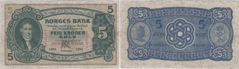 Oskar II (1872-1905). 5 kroner 1901