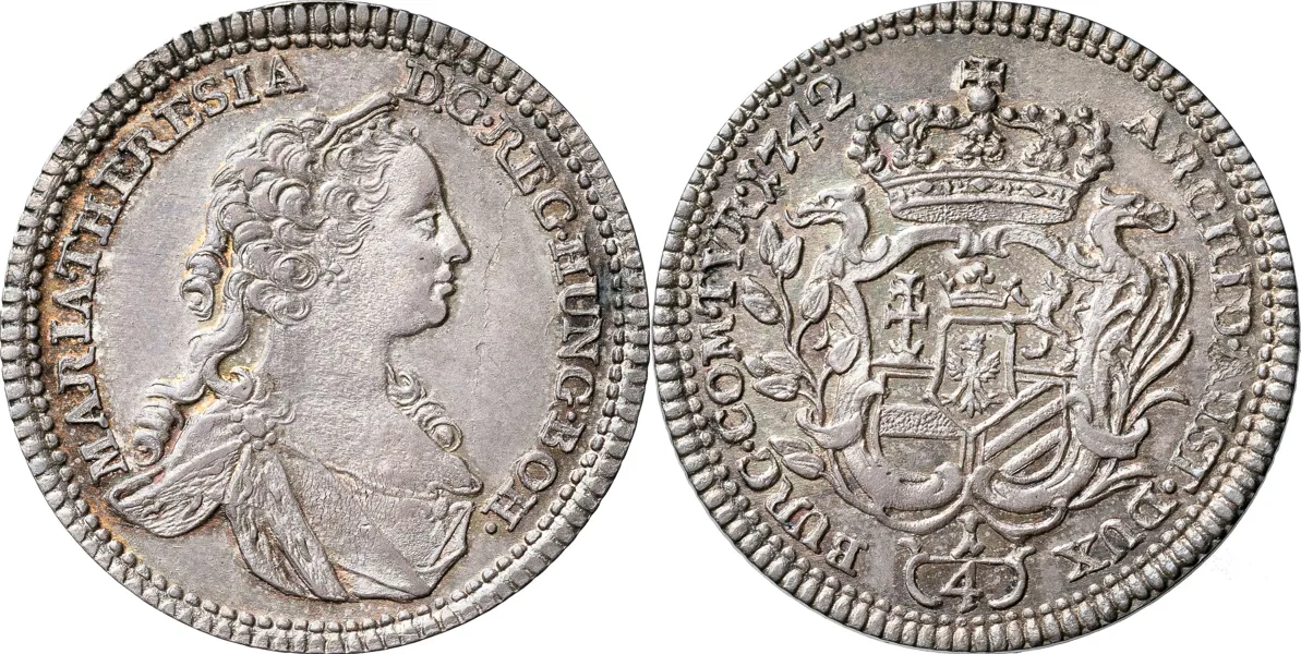 Maria Theresia (1740-1780). 1/4 taler 1742