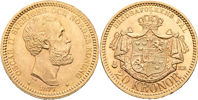 OSKAR II (1872-1907). 20 kronor 1877