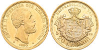 OSKAR II (1872-1907). 20 kronor 1880