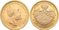 OSKAR II (1872-1907). 20 kronor 1880