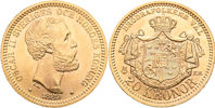 OSKAR II (1872-1907). 20 kronor 1889