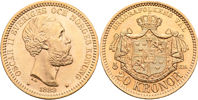 OSKAR II (1872-1907). 20 kronor 1889