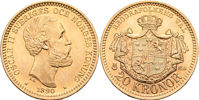 OSKAR II (1872-1907). 20 kronor 1890