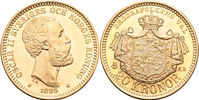 OSKAR II (1872-1907). 20 kronor 1895