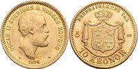 OSKAR II (1872-1907). 10 kronor 1874