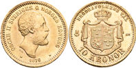 OSKAR II (1872-1907). 10 kronor 1876