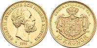 OSKAR II (1872-1907). 10 kronor 1876