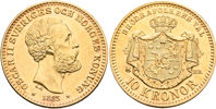 OSKAR II (1872-1907). 10 kronor 1883