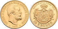OSKAR II (1872-1907). 10 kronor 1901
