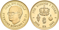 CARL XVI GUSTAF (1973 -). 1000 kronor 1998