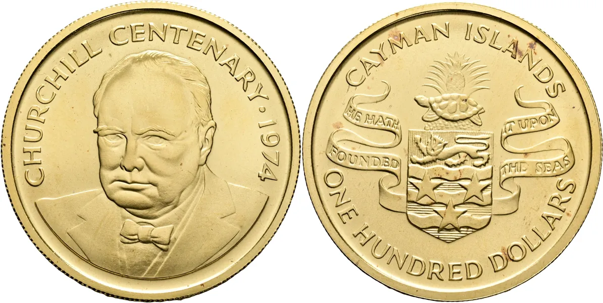CAYMANÖARNA / CAYMAN ISLANDS. 100 dollars 1974