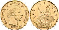 DANMARK / DENMARK. 10 kroner 1873