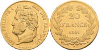 FRANKRIKE / FRANCE. 20 francs 1841