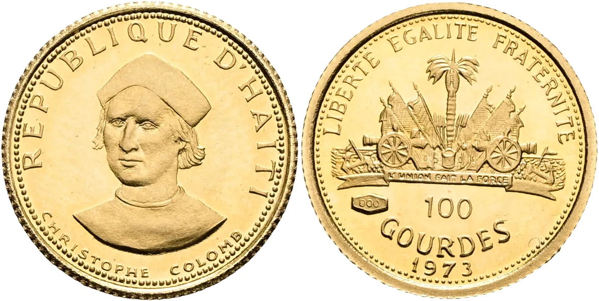 HAITI. 100 gourdes 1973