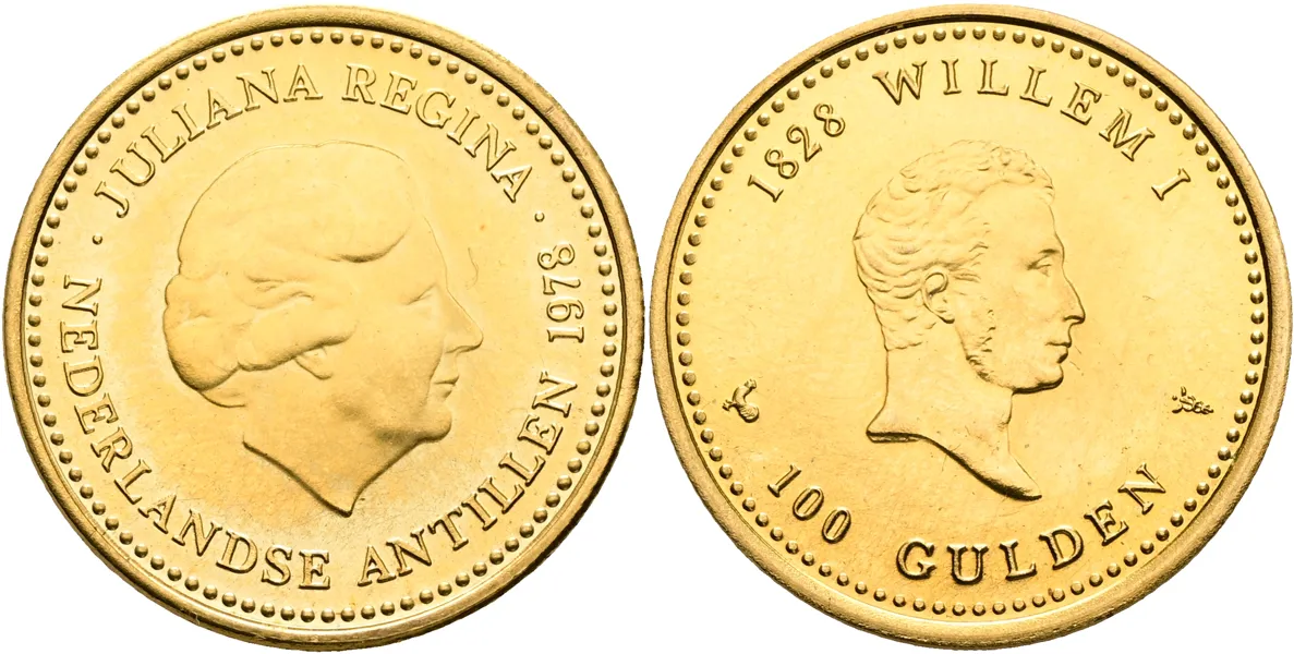 NEDERLÄNDSKA ANTILLERNA / NETHERLANDS ANTILLES. 100 gulden 1978
