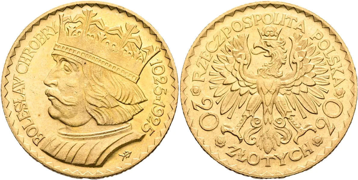 POLEN / POLAND. 20 zlotych 1925