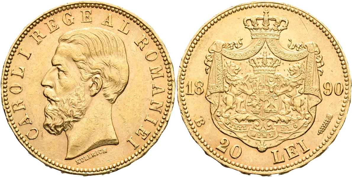 RUMÄNIEN / ROMANIA. 20 lei 1890