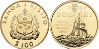 SAMOA. 100 dollars 1988