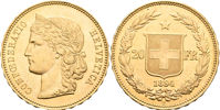SCHWEIZ / SWITZERLAND. 20 francs 1894