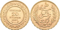 TUNISIEN / TUNISIA. 20 francs 1897