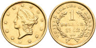 USA. Dollar 1852