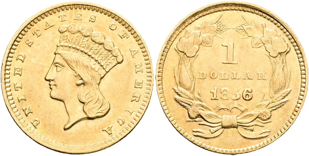 USA. Dollar 1856