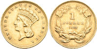 USA. Dollar 1862