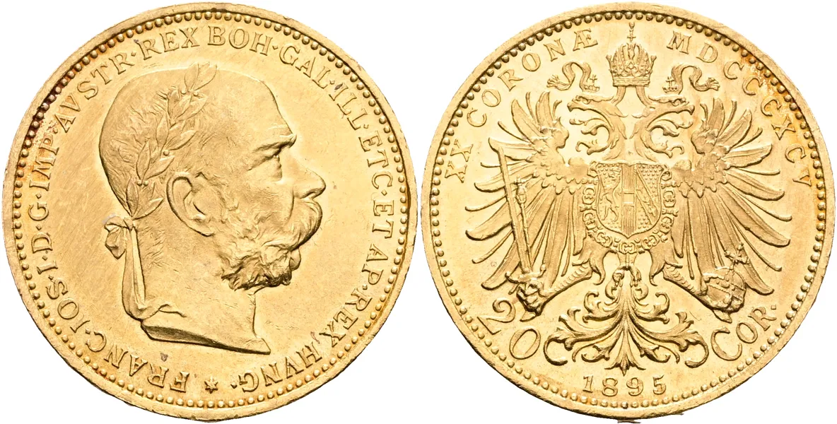 ÖSTERRIKE / AUSTRIA. 20 corona 1895