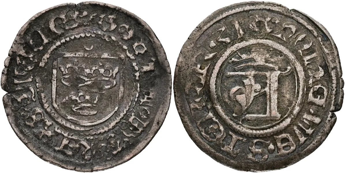 GUSTAV I (1523 -1560).Örtug 1531