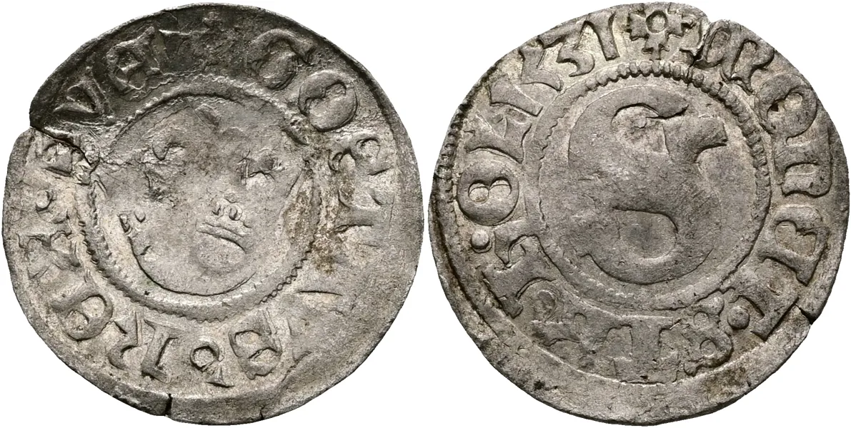 GUSTAV I (1523-1560). Fyrk 1531