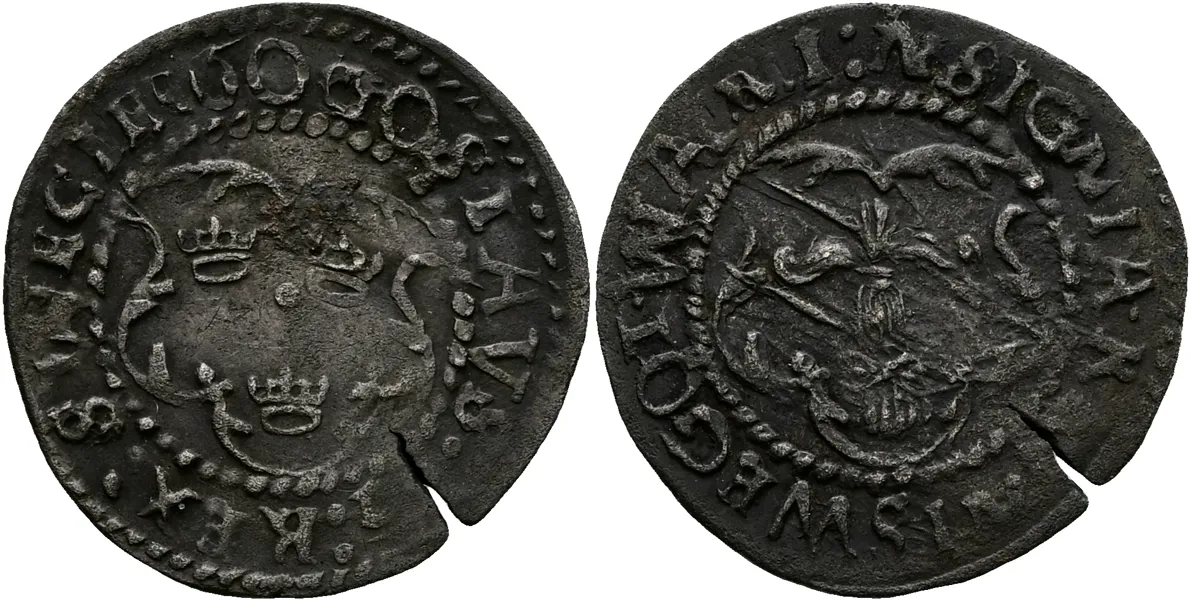 GUSTAV I (1523-1560). 4 penningar 1560
