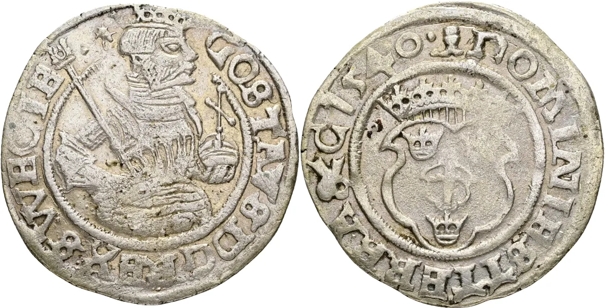 GUSTAV I (1523-1560). 1/2 mark 1540