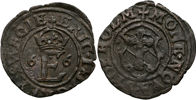 ERIK XIV (1560-1568). 1/2 öre 1566