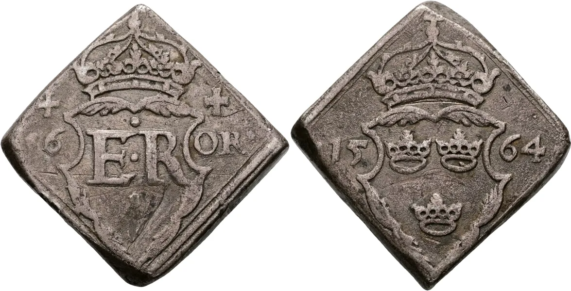 ERIK XIV (1560-1568). 16 öre 1564
