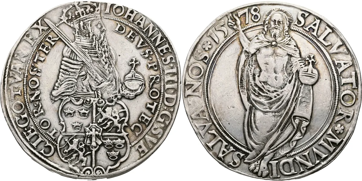 JOHAN III (1568-1592). Daler 1578