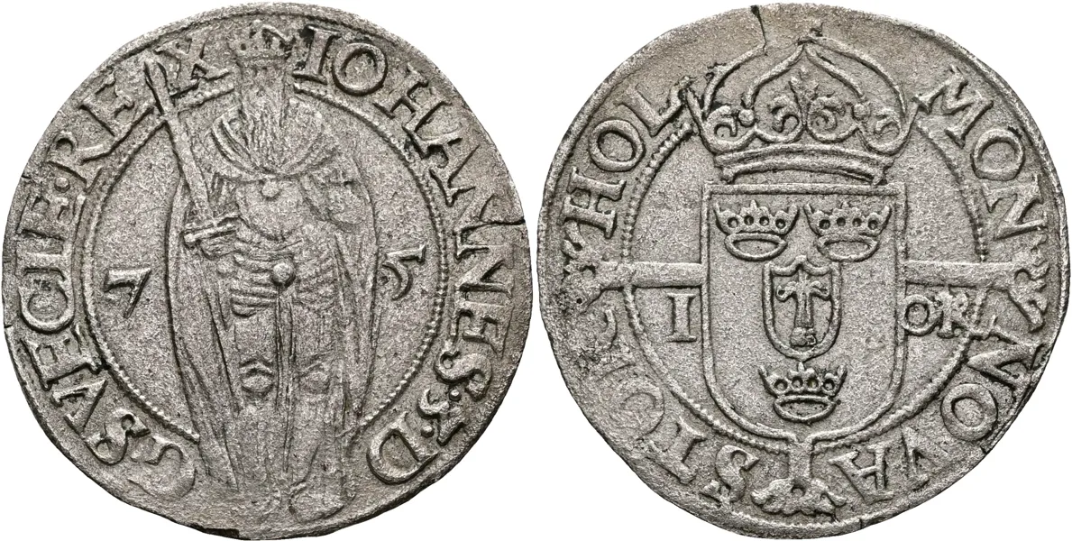 JOHAN III (1568-1592). Öre 1575