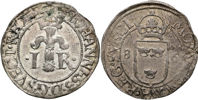 JOHAN III (1568-1592). 1/2 öre 1586