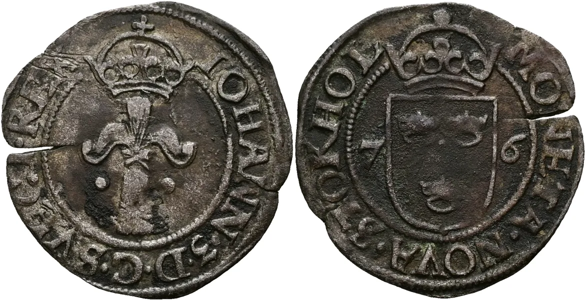 JOHAN III (1568-1592). Fyrk 1576