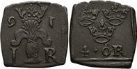 JOHAN III (1568-1592). 4 öre (1/2 mark) 1591